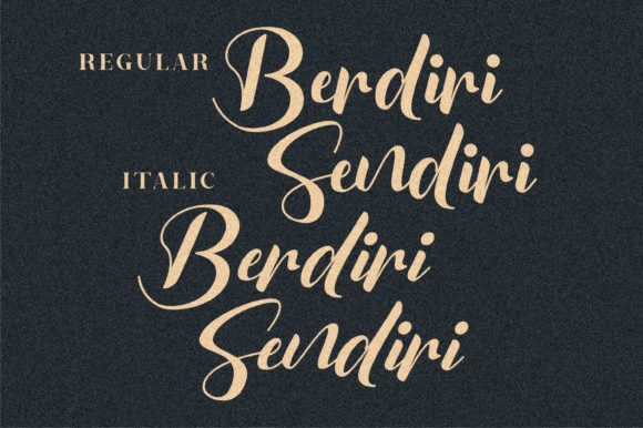 Berdiri Sendiri Font Poster 15