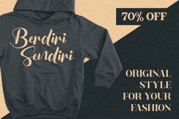 Berdiri Sendiri Font Poster 10