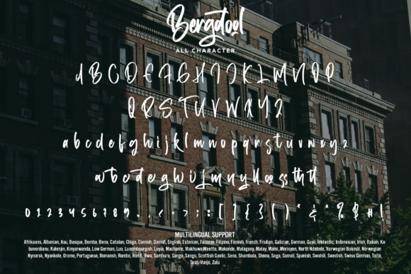 Bergdool Font Poster 7