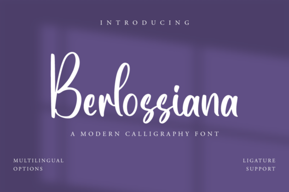 Berlossiana Font Poster 1