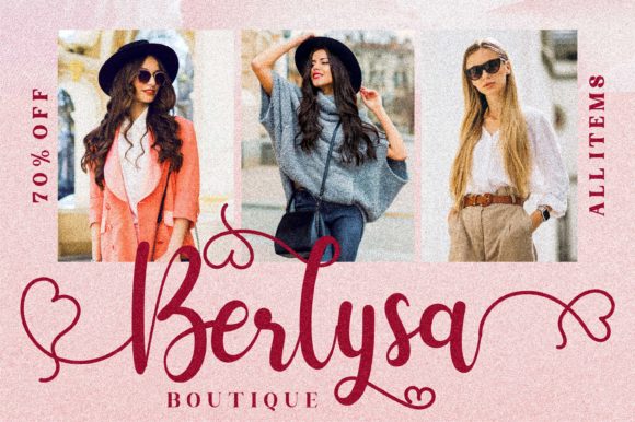 Berlysa Font Poster 9