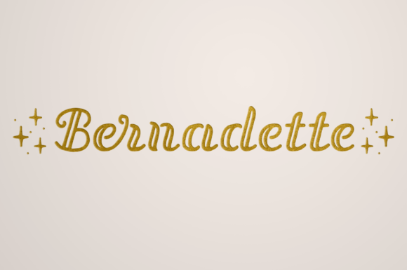 Bernadette Font Poster 1