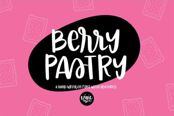 Berry Pastry Font Berry Pastry Font Poster 1
