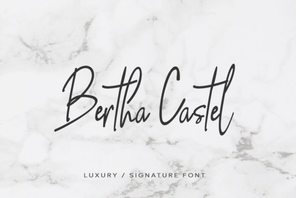 Bertha Castel Font Poster 1