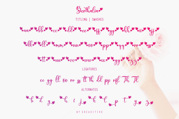 Berthalia Font Poster 11