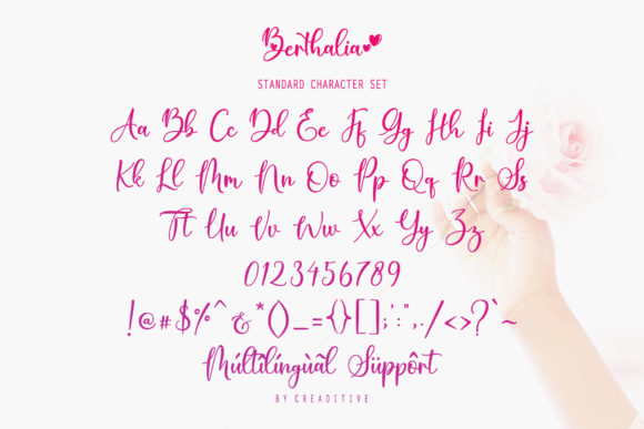 Berthalia Font Poster 10