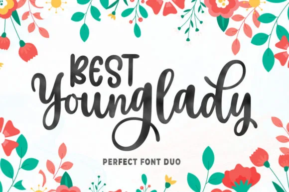 Best Younglady Font Best Younglady Font Poster 1