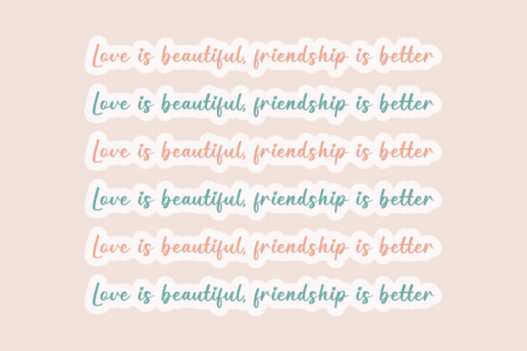Bestie Font Poster 3