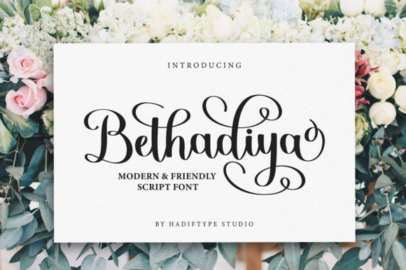 Bethadiya Font Poster 1