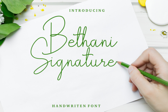 Bethani Signature Font Poster 1