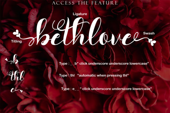 Bethlove Font Poster 5