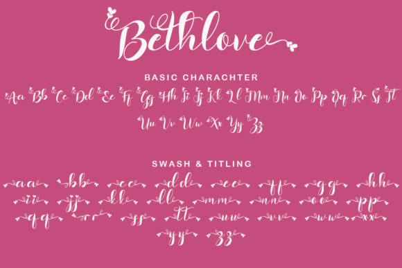 Bethlove Font Poster 6