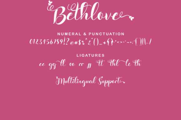 Bethlove Font Poster 7