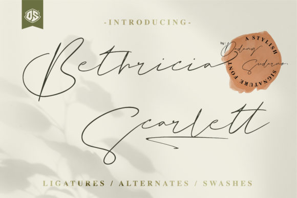 Bethricia Scarlett Font