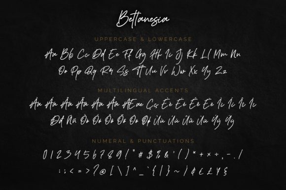 Bettanesia Font Poster 9