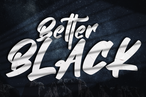 Better Black Font Poster 1