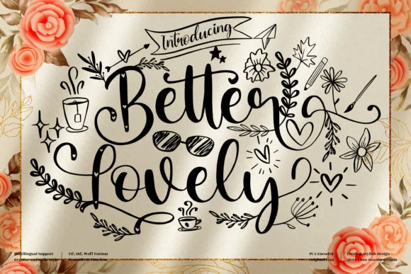 Better Lovely Font Better Lovely Font Poster 1