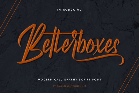 Betterboxes Font Poster 1