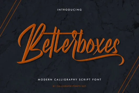 Betterboxes Font Poster 1