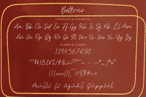 Bettons Font Poster 12