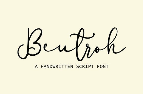 Beutroh Font Poster 1