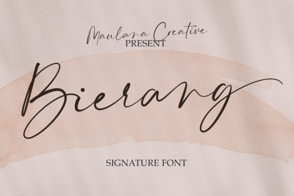 Bierang Font