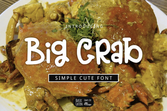 Big Crab Font Poster 1