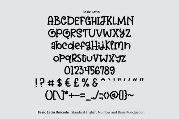 Big Crab Font Poster 2