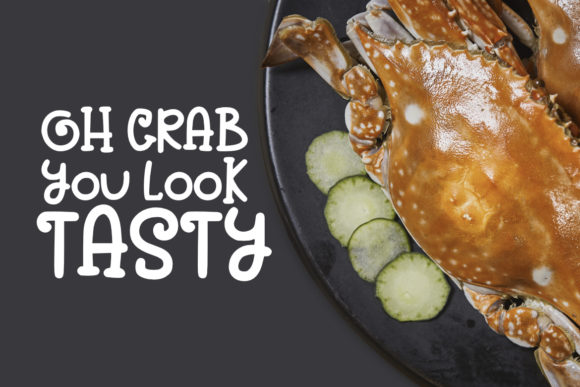 Big Crab Font Poster 4
