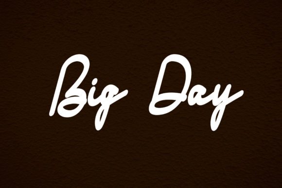 Big Day Font Poster 1