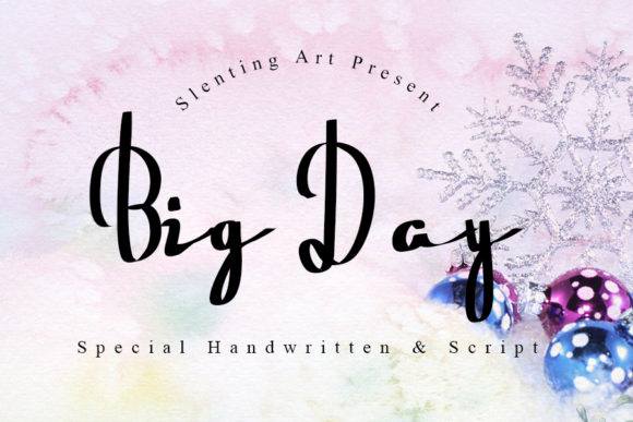 Big Day Font Poster 1