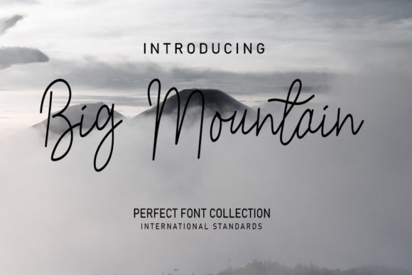 Big Mountain Font Poster 1