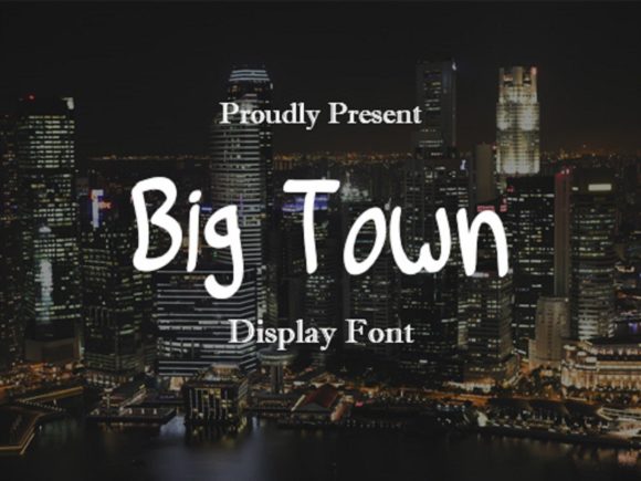 Big Town Font Poster 1