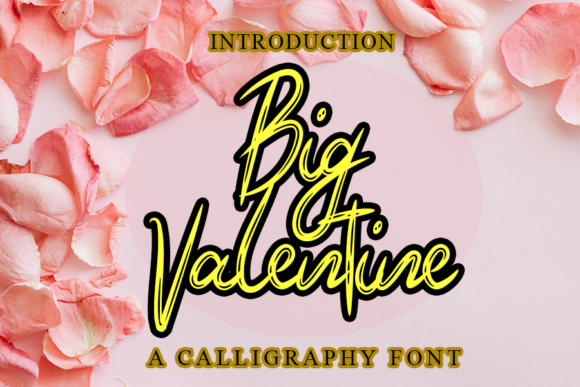 Big Valentine Font Poster 1