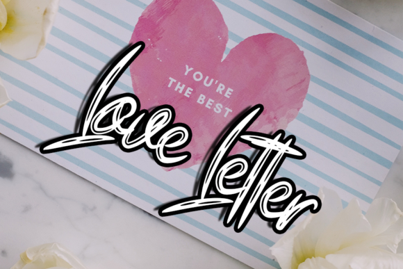Big Valentine Font Poster 3