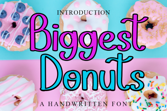 Biggest Donuts Font Poster 1