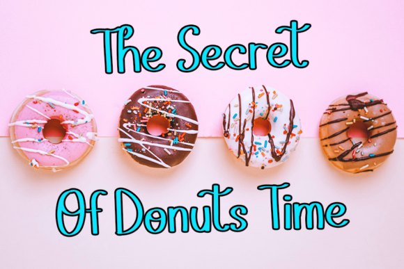 Biggest Donuts Font Poster 2