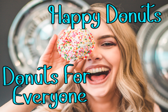 Biggest Donuts Font Poster 4