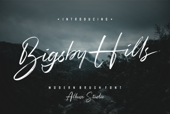 Bigsby Hills Font Poster 1