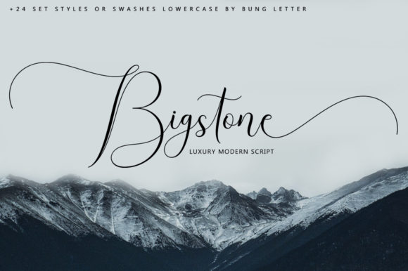 Bigstone Font Poster 1