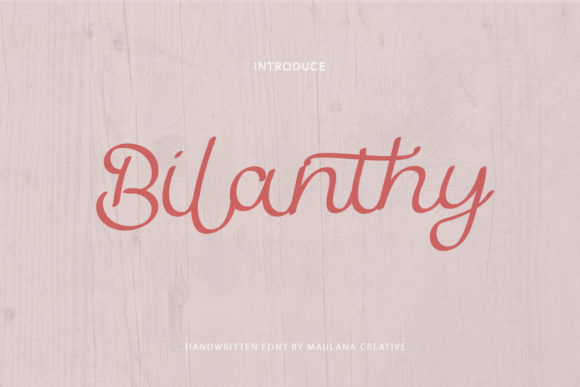 Bilanthy Font Poster 1