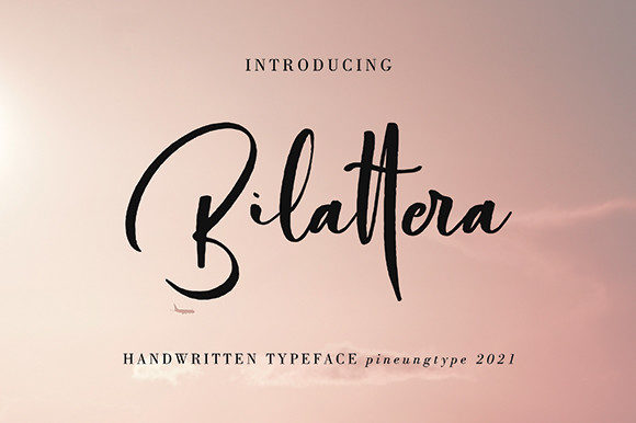 Bilattera Font Poster 1