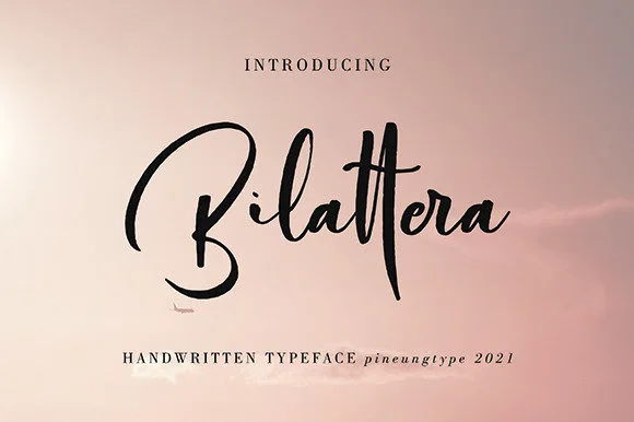 Bilattera Font Bilattera Font Poster 1