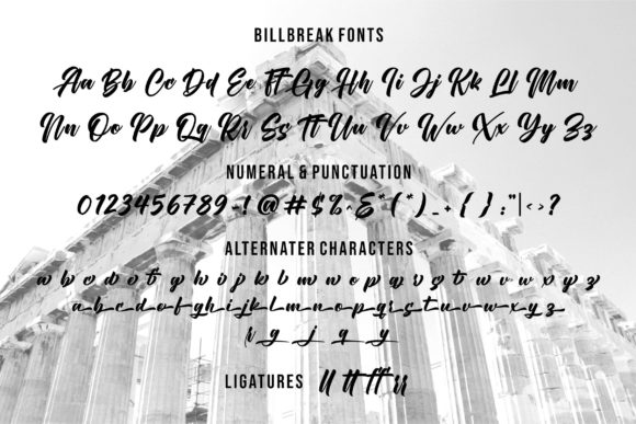 Billbreak Font Poster 11