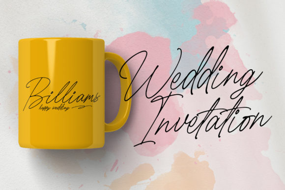 Billiams Font Poster 5