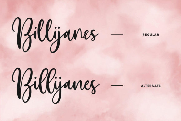 Billijanes Font Poster 2