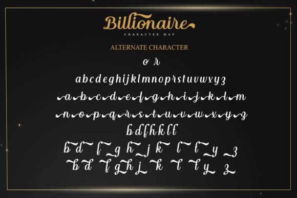 Billionaire Font Poster 7