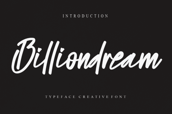 Billiondream Font Poster 1