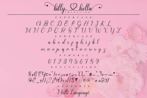 Billy Bella Font Poster 8