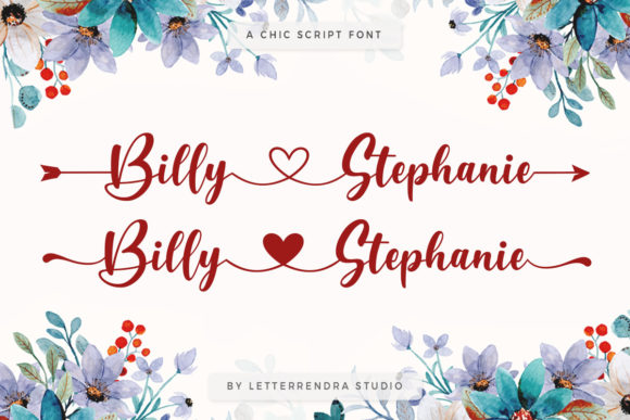 Billy Stephanie Font Poster 1